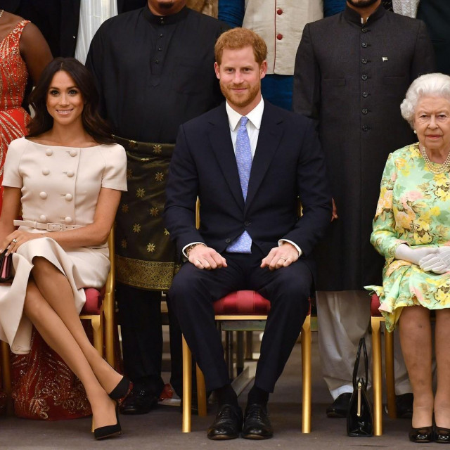&lt;p&gt;Meghan, Harry i kraljica Elizabeta II. 2018. godine&lt;/p&gt;