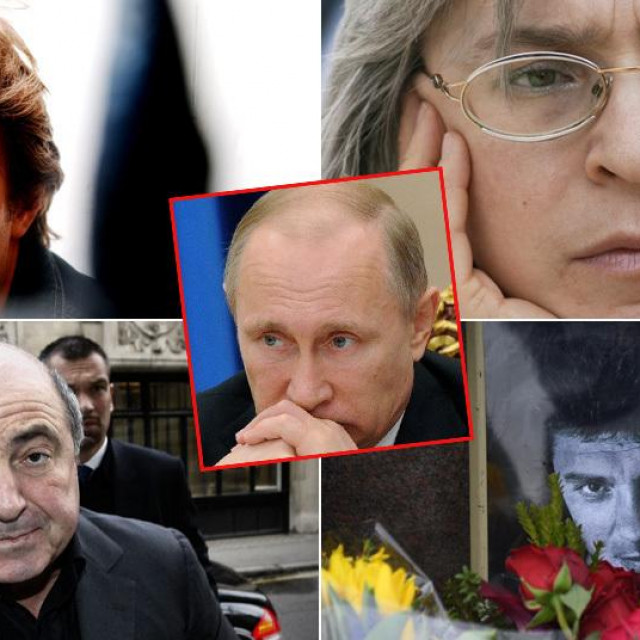 &lt;p&gt;Aleksandar Litvinenko, Ana Politkovskaja, Boris Berezovski, Boris Nemcov, Vladimir Putin&lt;/p&gt;