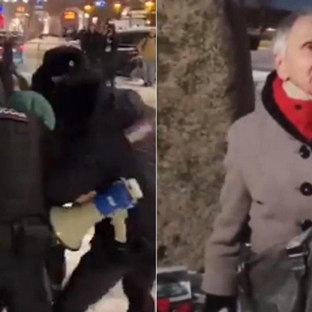 Uhićenje prosvjednika; Hrabra gospođa koji je kritizirala Putina