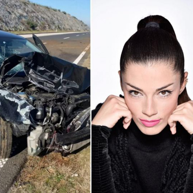 Maja Bajamić na svom je Instagramu objavila fotografije razbijenog automobila