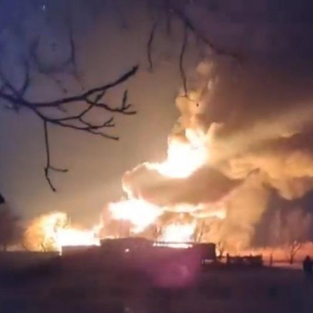 &lt;p&gt;Snimka požara kojoj je objavi o rušenju A-50 priložio Geraščenko&lt;/p&gt;