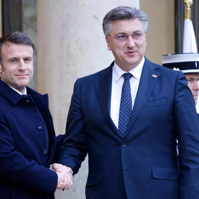 &lt;p&gt;Emmanuel Macron i Andrej Plenković na sastanku u Parizu&lt;/p&gt;