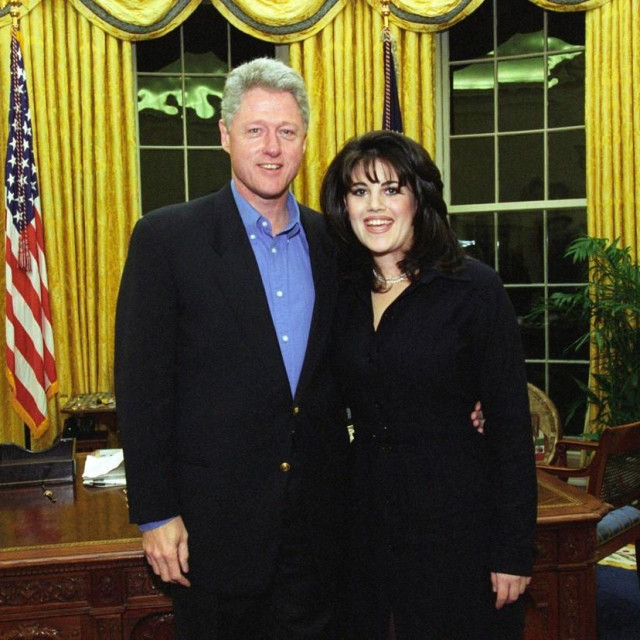 Bill Clinton i Monica Lewinsky u Bijeloj kući, 1997.
