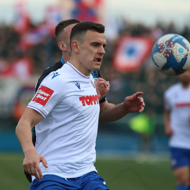 Filip Uremović tijekom utakmice u Varaždinu