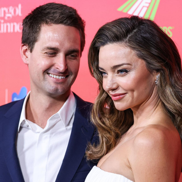 &lt;p&gt;Mandatory Credit: Photo by Image Press Agency/NurPhoto/Shutterstock (13745959eo)&lt;br&gt;
American businessman, co-founder and CEO of Snap Inc. Evan Spiegel and wife/Australian model and businesswoman Miranda Kerr arrive at the G‘Day USA Arts Gala 2023 held at the Skirball Cultural Center on January 28, 2023 in Los Angeles, California, United States.&lt;br&gt;
G‘Day USA Arts Gala 2023, Skirball Cultural Center, Los Angeles, California, United States - 28 Jan 2023&lt;/p&gt;