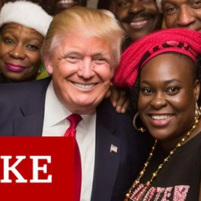 Lažna fotografija Trumpa s Afroamerikankama
