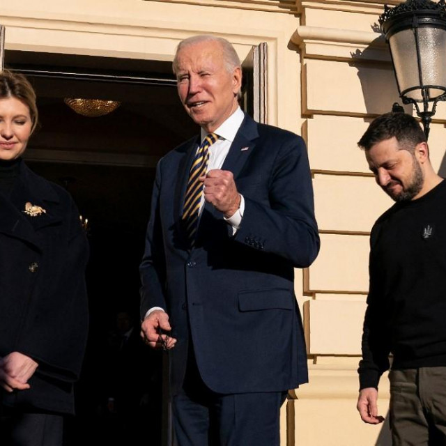 Joe Biden, Volodimir Zelenski i Olena Zelenska