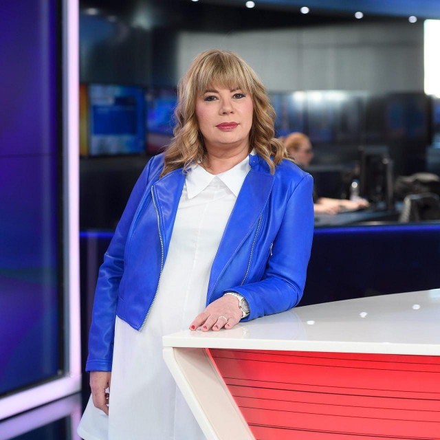 Ivana Petrović u studiju Nove TV
 
