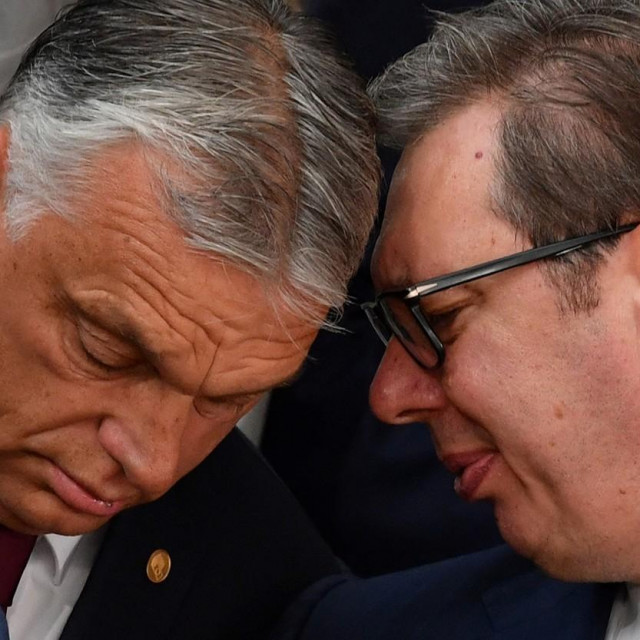 Orban i Vučić na sastanku lidera EU-a i zapadnog Balkana u Bruxellesu 23. lipnja 2022.