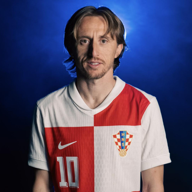 Luka Modrić u novom dresu hrvatske reprezentacije