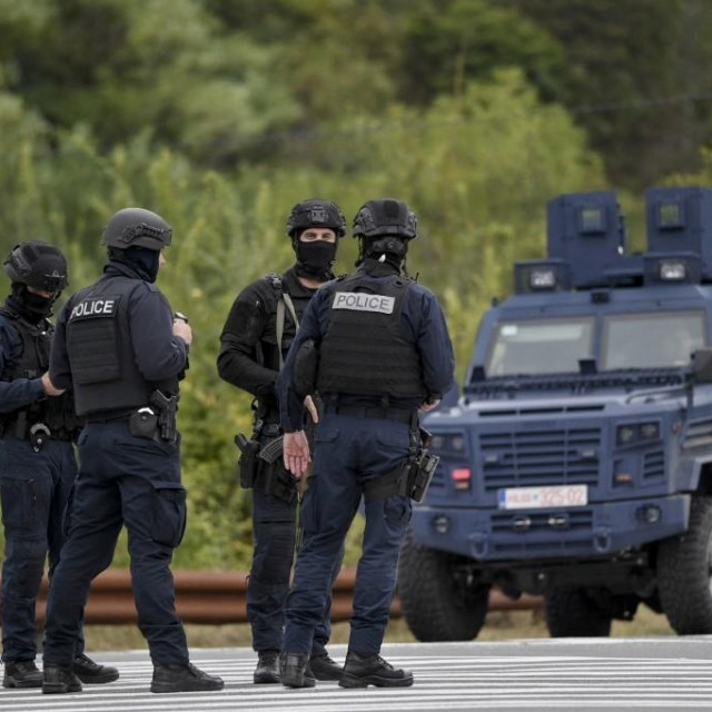 &lt;p&gt;Kosovska policija tijekom intervencije u Banjskoj&lt;/p&gt;