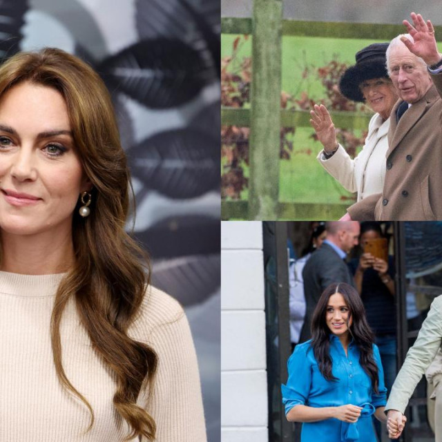 Kate Middleton, kraljica Camilla i kralj Charles, Meghan Markle i princ Harry