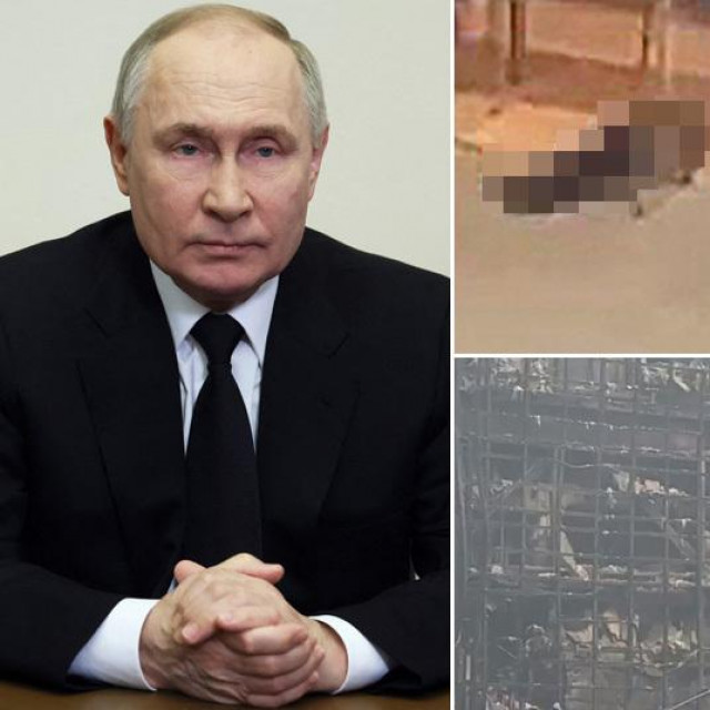 Vladimir Putin i prizori napada kod Moskve