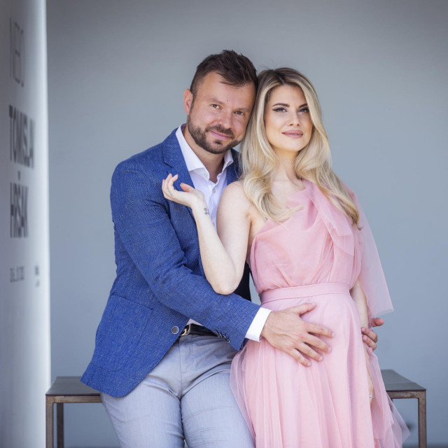 Ecija Ivušić i suprug Goran Belošević za vrijeme trudnoće