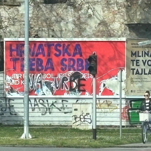 Plakat u Osijeku