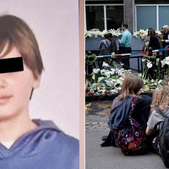 Kosta K., djeca žaluju ispred škole Vladislava Ribnikara