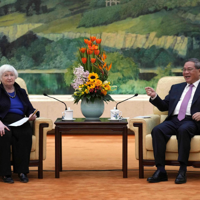 Američka ministrica financija Janet Yellen i kineski premijer Li Qiang