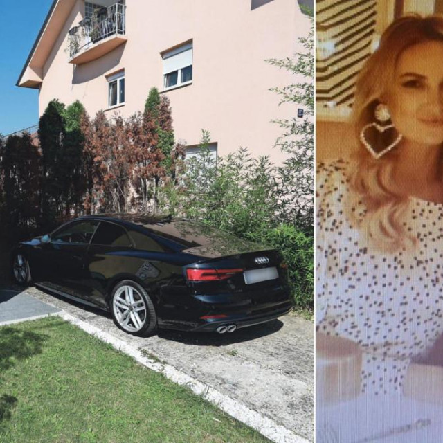 Luka Grga i Adriana Matak; unajmljena kuća u elitnom dijelu Zagreba u kojoj su živjeli; policija je zapečatila ulaz u dvorište u kojem je parkiran Audi A5 S line koji su koristili