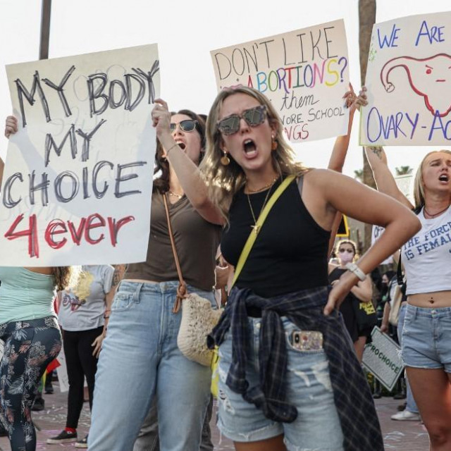 Prosvjed protiv zabrane pobačaja u Arizoni (arhivska fotografija)