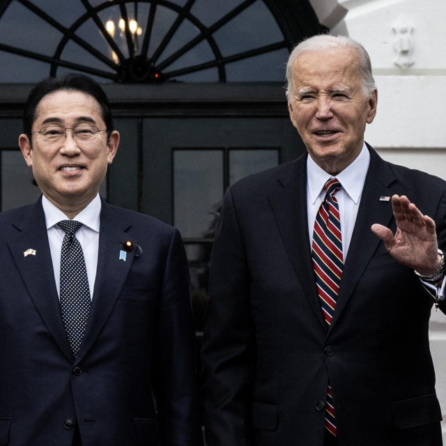 Američki predsjednik Joe Biden i japanski premijer Fumio Kishida 