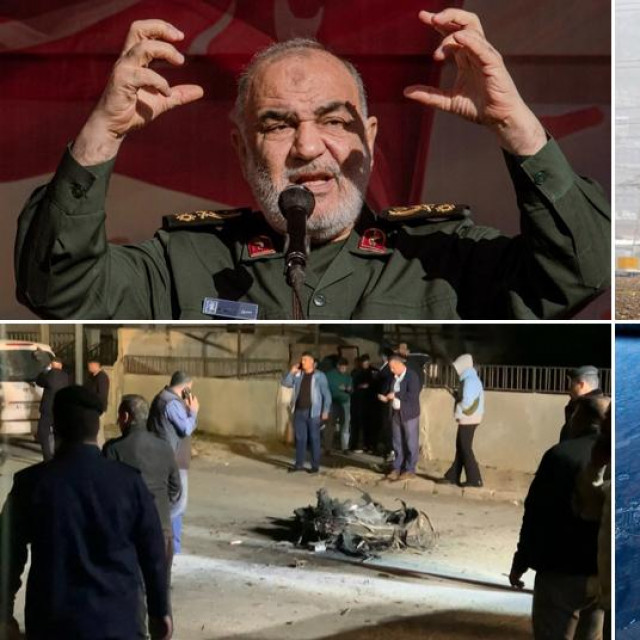 Šef Iranske revolucionarne garde Hossein Salami, Željezna kupola, ostaci projektila u Jordanu, američki avion F-35 (arhiva)