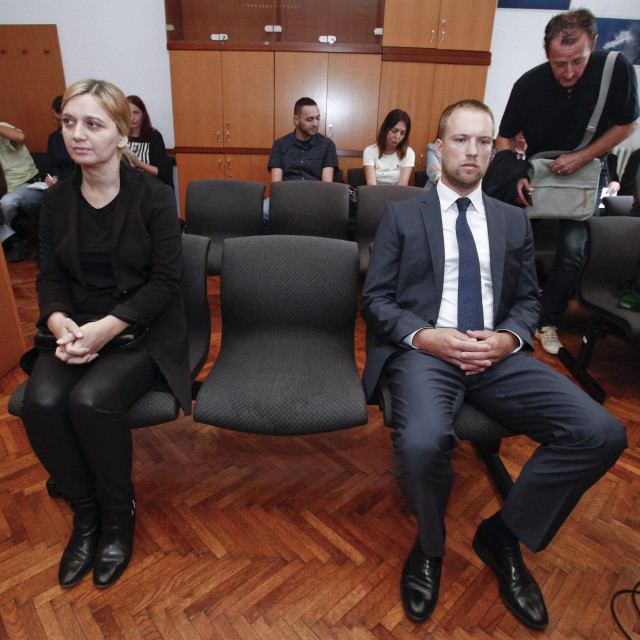 Sandra Zeljko i Tomislav Saucha na suđenju na Županijskom sudu u Zagrebu  
