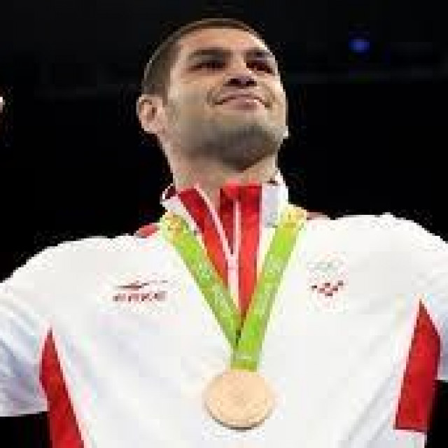 Filip Hrgović na dodjeli olimpijske medalje
