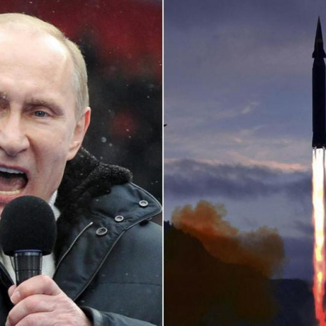 Vladimir Putin, nuklearni projektil/Ilustracija