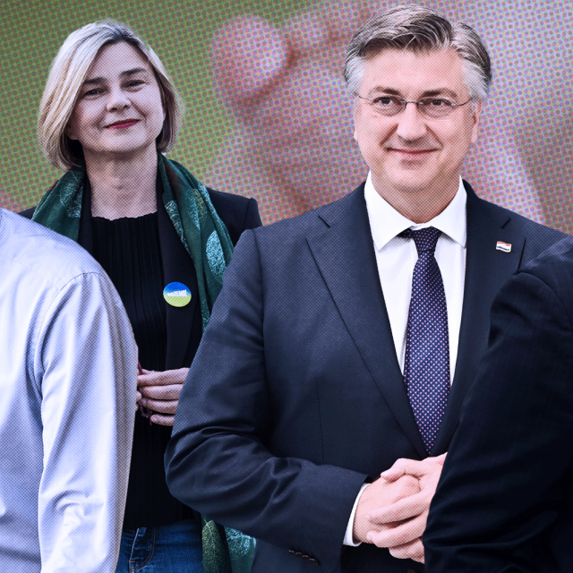 Ivan Penava (DP), Sandra Benčić (Možemo!), Andrej Plenković (HDZ) i Peđa Grbin (SDP)
