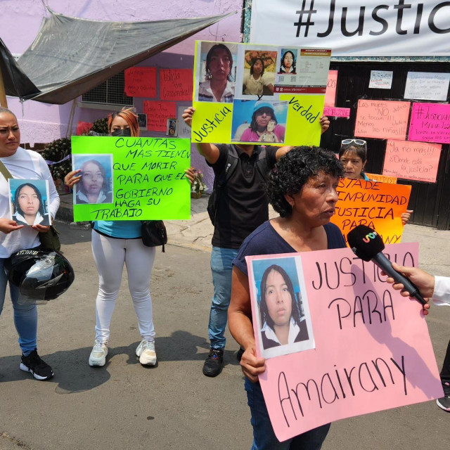 Protest obitelji Amairany Roblero