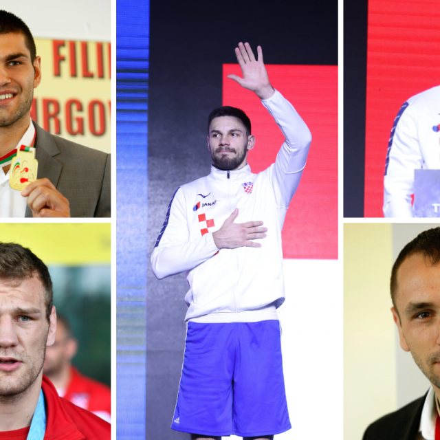 Filip Hrgović (gore lijevo) | Luka Plantić (dolje lijevo), Gabrijel Veočić (sredina), Luka Pratljačić (gore desno), Hrvoje Sep (dolje desno)