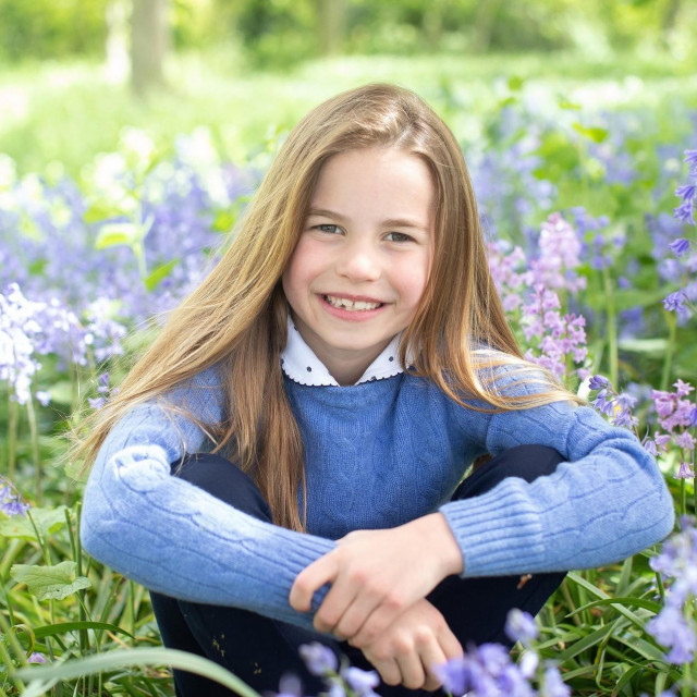 Princess Charlottes Seventh Birthday, taken by her mother, The Duchess of Cambridge, in Norfolk, UK, on the 2nd May 2022.

Picture by The Duchess of Cambridge/WPA-Pool.
02 May 2022,Image: 687805805, License: Rights-managed, Restrictions: NO United Kingdom, Model Release: no, Pictured: Princess Charlotte, Credit line: MEGA/The Mega Agency/Profimedia