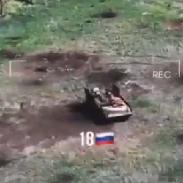 Jedan od uništenih ruskih tenkova