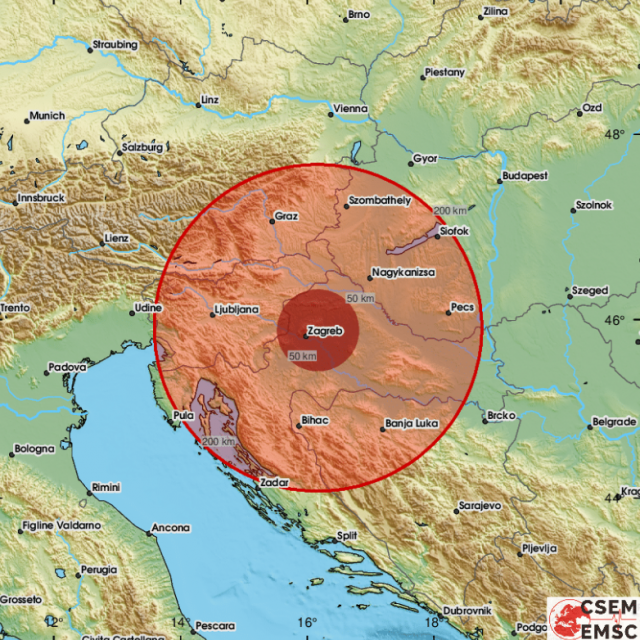 Slabiji potres u Zagrebu