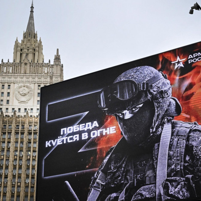 Ruska vojna propaganda na ulicama Moskve 