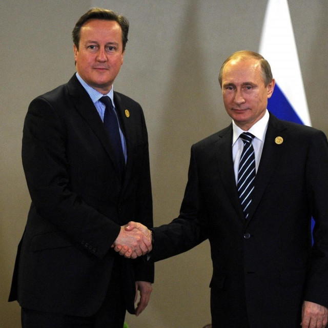 David Cameron i Vladimir Putin