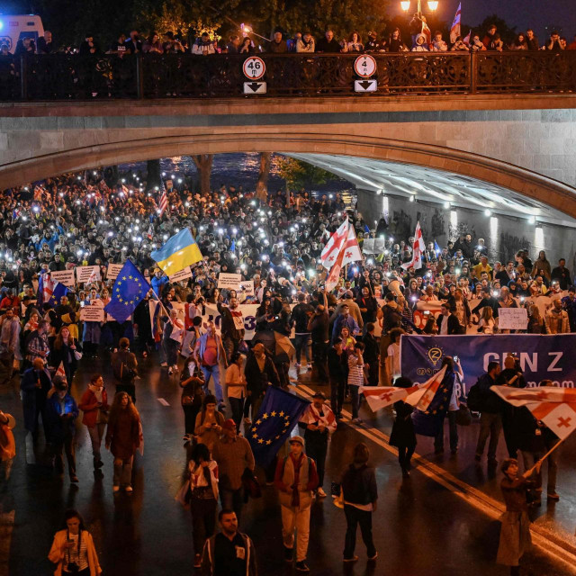 Prosvjednici u Tbilisiju