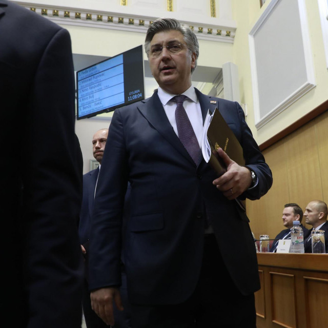 Andrej Plenković na izglasavanju povjerenja novoj Vladi
 