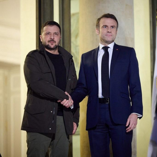 Volodimir Zelenski i Emmanuel Macron