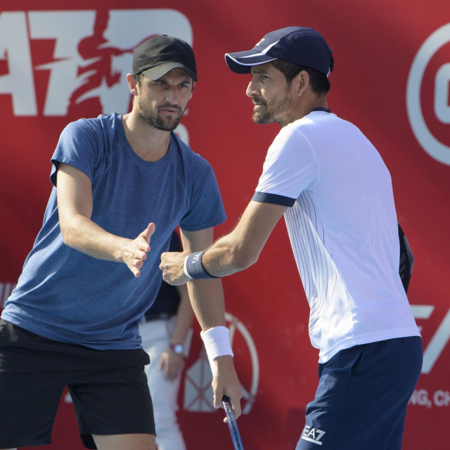 January 7, 2024, Hong Kong, Hong Kong SAR, China: Salvadorian Marcelo Arevalo (L) and Croatian, Mate Pavic (R) defeat Belgiums Sander Gille and Joran Vliegen in the Bank of China Hong Kong Open Tennis 2024 Doubles Finals, Victoria Park Tennis Courts, Causeway Bay, Hong Kong.,Image: 834950995, License: Rights-managed, Restrictions:, Model Release: no, Credit line: Jayne Russell/Zuma Press/Profimedia