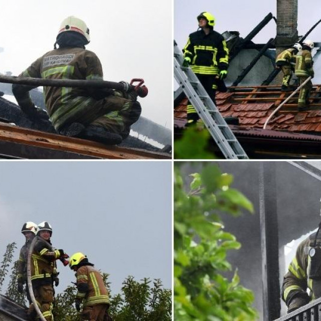 Požar na kući u Karlovcu
