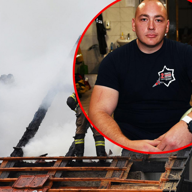 Tomislav Hribljan (33), vatrogasac koji je izvukao kolegu ranjenoga od eksplozije