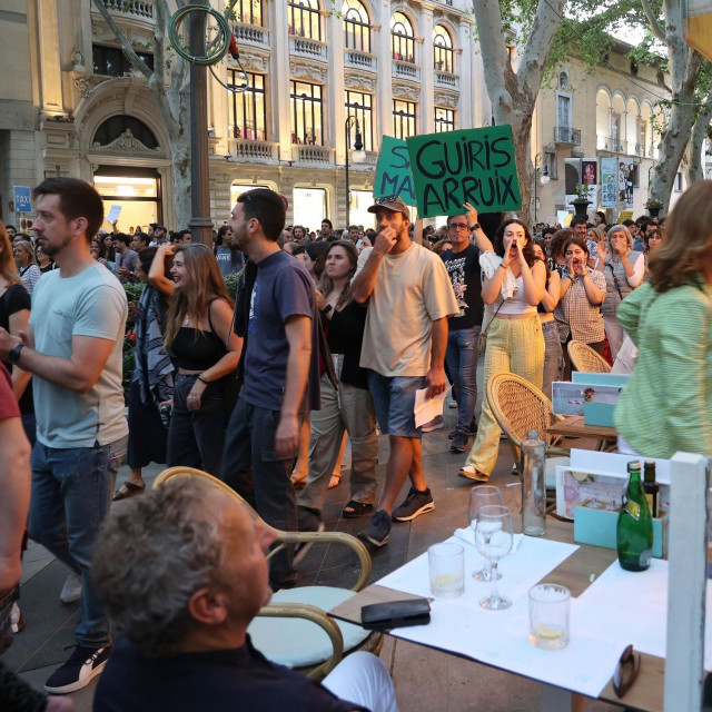 Demonstracije na ulicama Palma De Mallorce