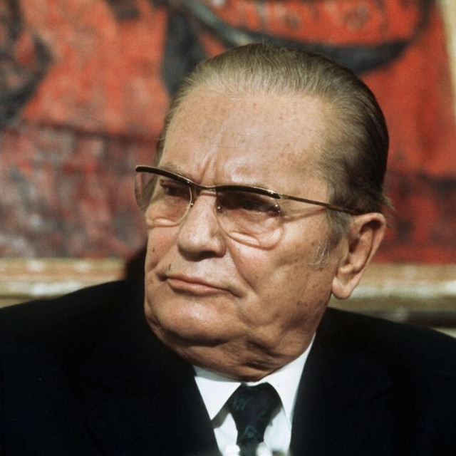 Josip Broz Tito, snimjen u travnju 1973. 