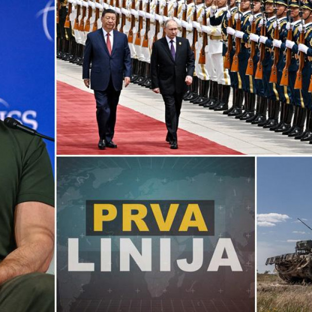 Volodimir Zelenski; Xi Jinping i Vladimir Putin; tenk na bojištu u Ukrajini