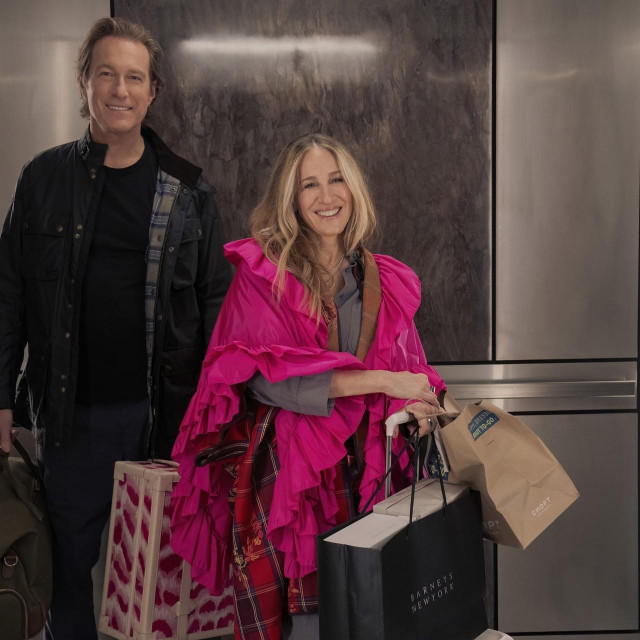 AND JUST LIKE THAT..., (aka AND JUST LIKE THAT), from left: John Corbett, Sarah Jessica Parker, ‘A Hundred Years Ago‘, (Season 2, ep. 208, aired Aug 3, 2023). photo: Craig Blankenhorn/?HBO Max/Courtesy Everett Collection

 

 

 

 

 

 

 

 

 

 