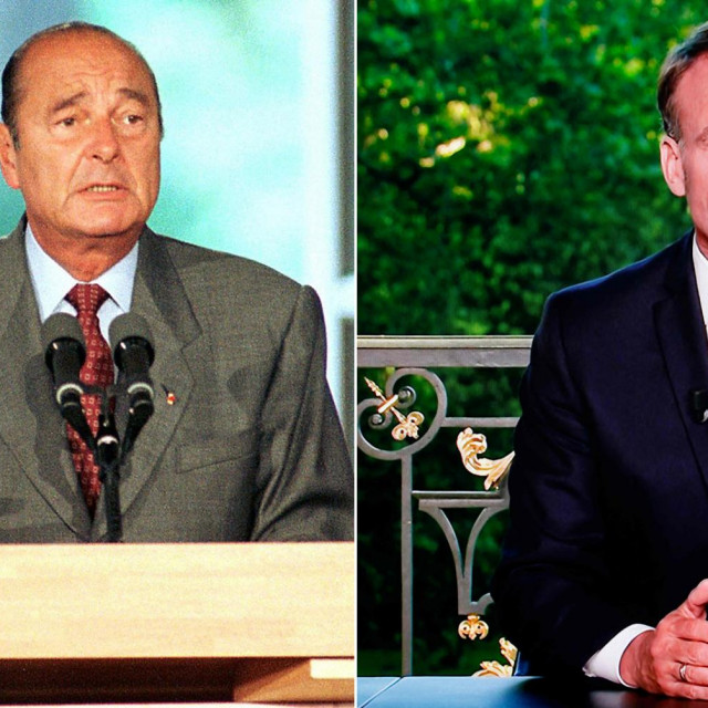 Jacques Chirac i Emmanuel Macron