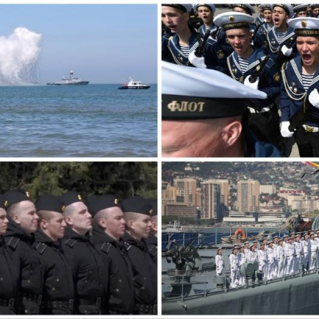 Pripadnici ruske crnomorske flote, prizori s Crnog mora, arhivske fotografije
