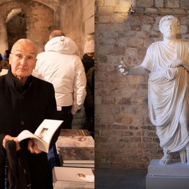 Karlo Grenc i kip Dioklecijana