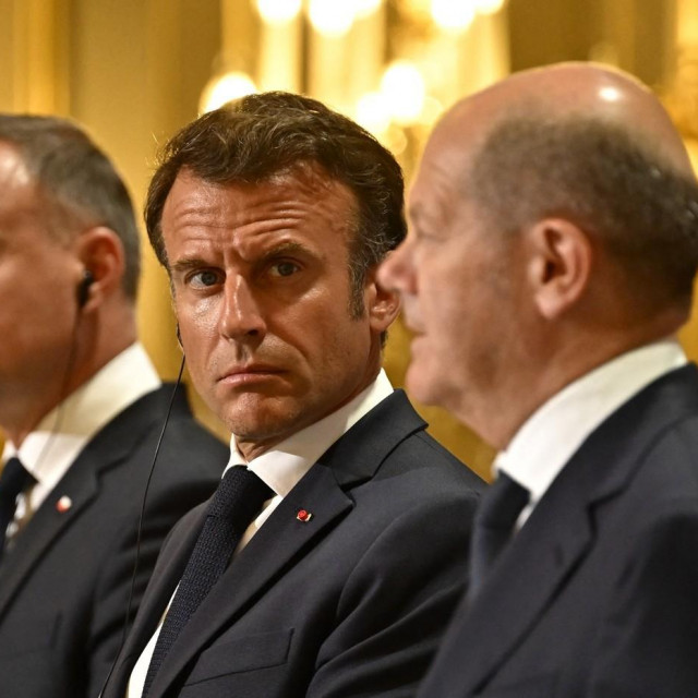 Macron, Scholz i Duda